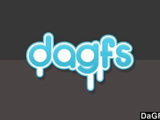 Dagfs: 多情 金發 青少年 美女 吸 一 硬 竿 的 肉