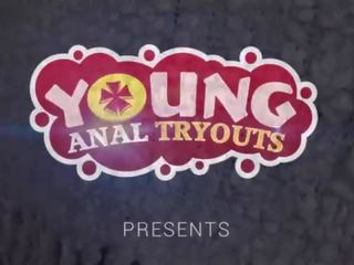Young Anal Tryouts - Dude teases babe