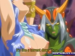 Hentai young female gets great riding by butterfly monster anime