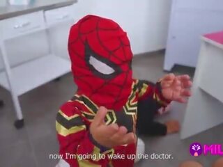Midget Spider-Man defeats clinics thief and swell Maryam sucks his cock&period;&period;&period; Hero or villain&quest;